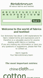 Mobile Screenshot of fabricdictionary.com